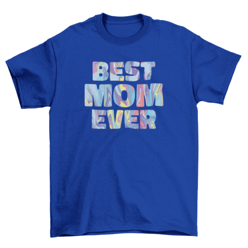 Mothers day best mom tye dye t-shirt